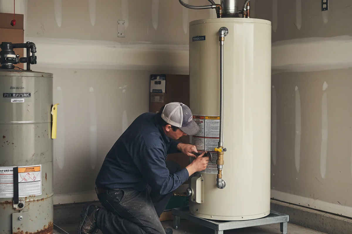 Water heater and shutoff valve replacement in Palo Pinto