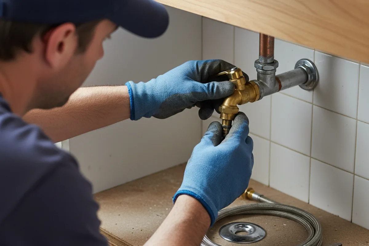 Shutoff valve and fitting work during Emergency Plumbing in Palo Pinto